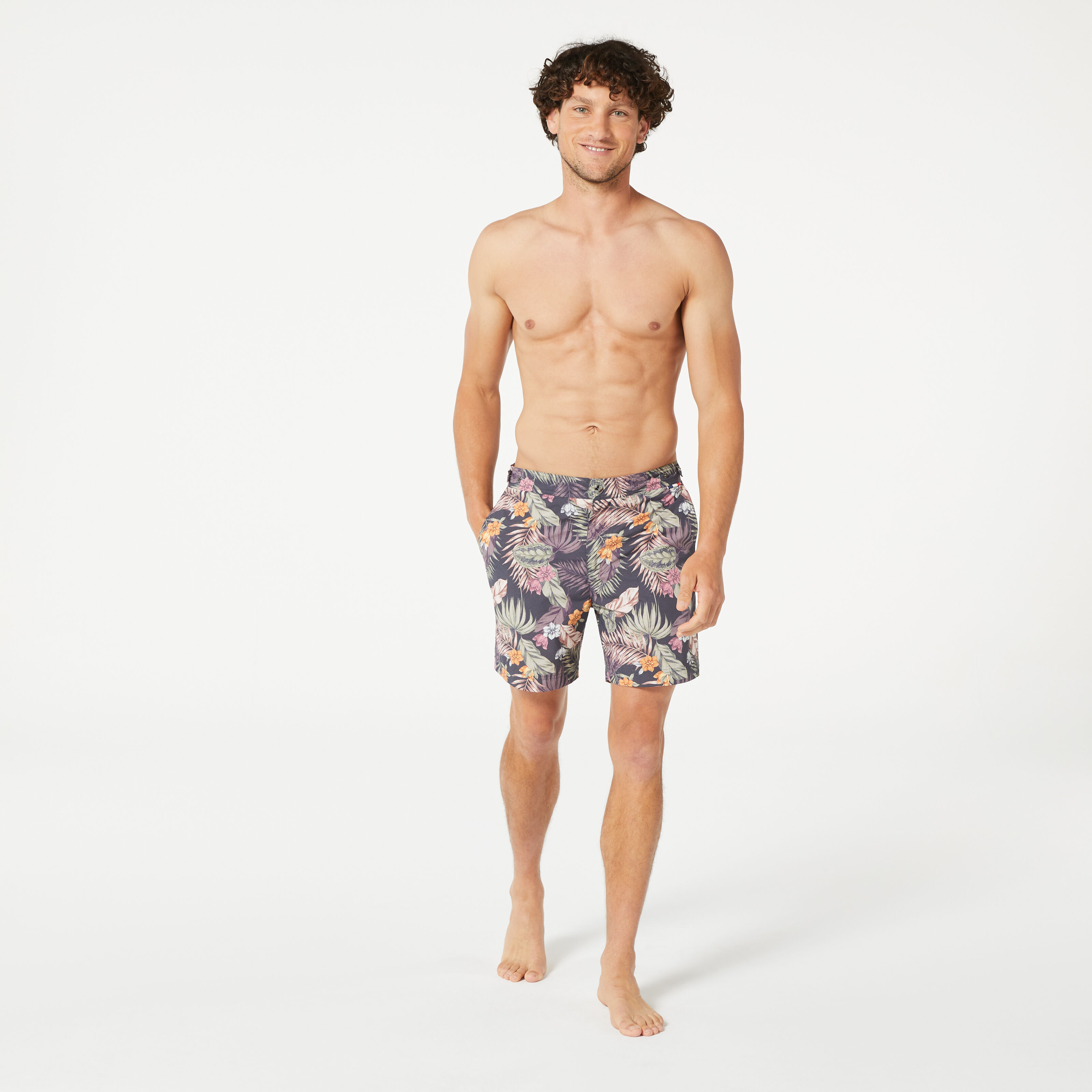 Floral mens hot sale swim briefs